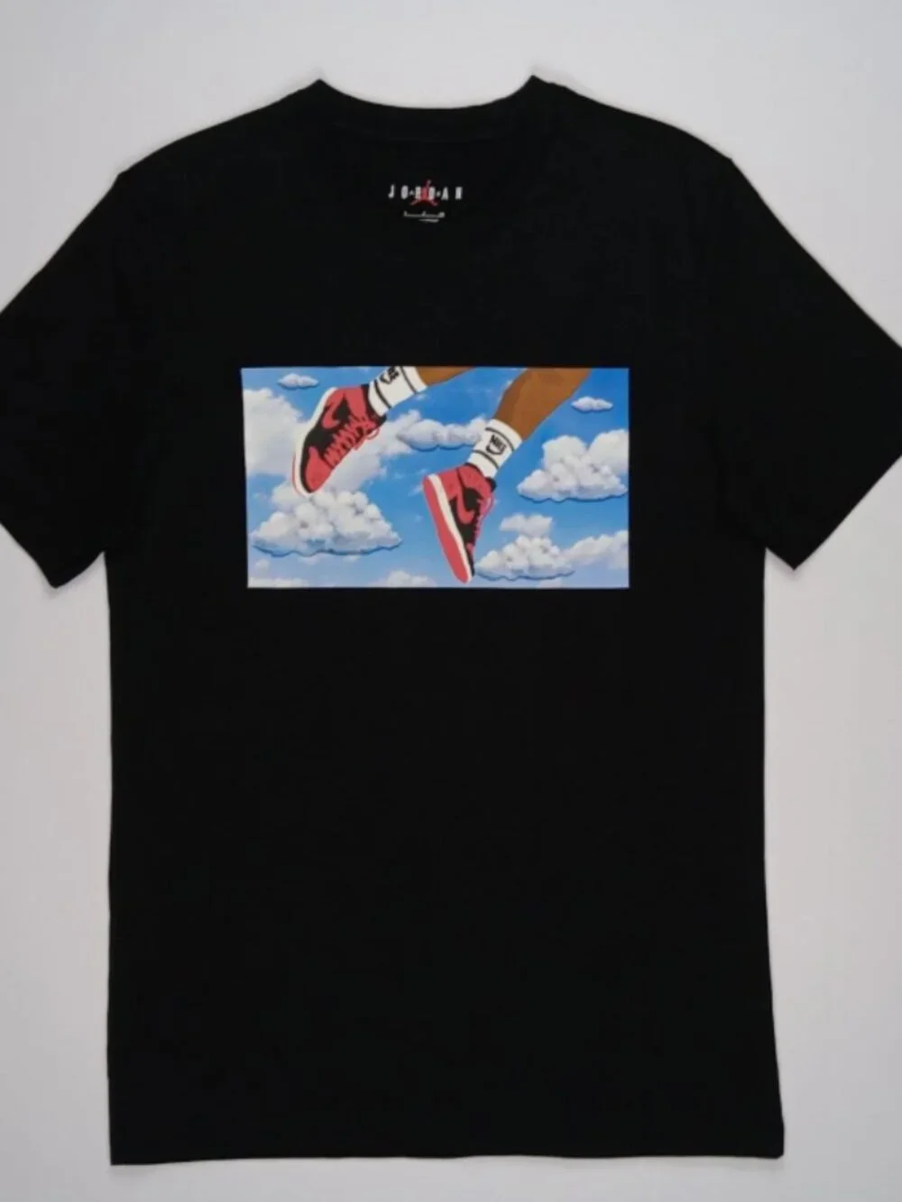 Jordan Flight Essentials Sky Graphic T-shirt FZ1967-010 Black Men’s Size Small